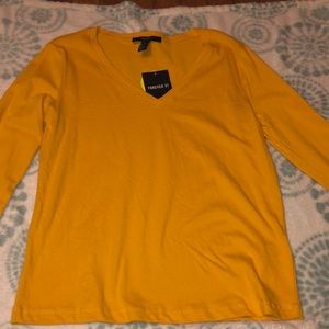 Yellow long sleeve shirt